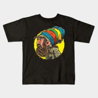 Rastaman Head Kids T-Shirt